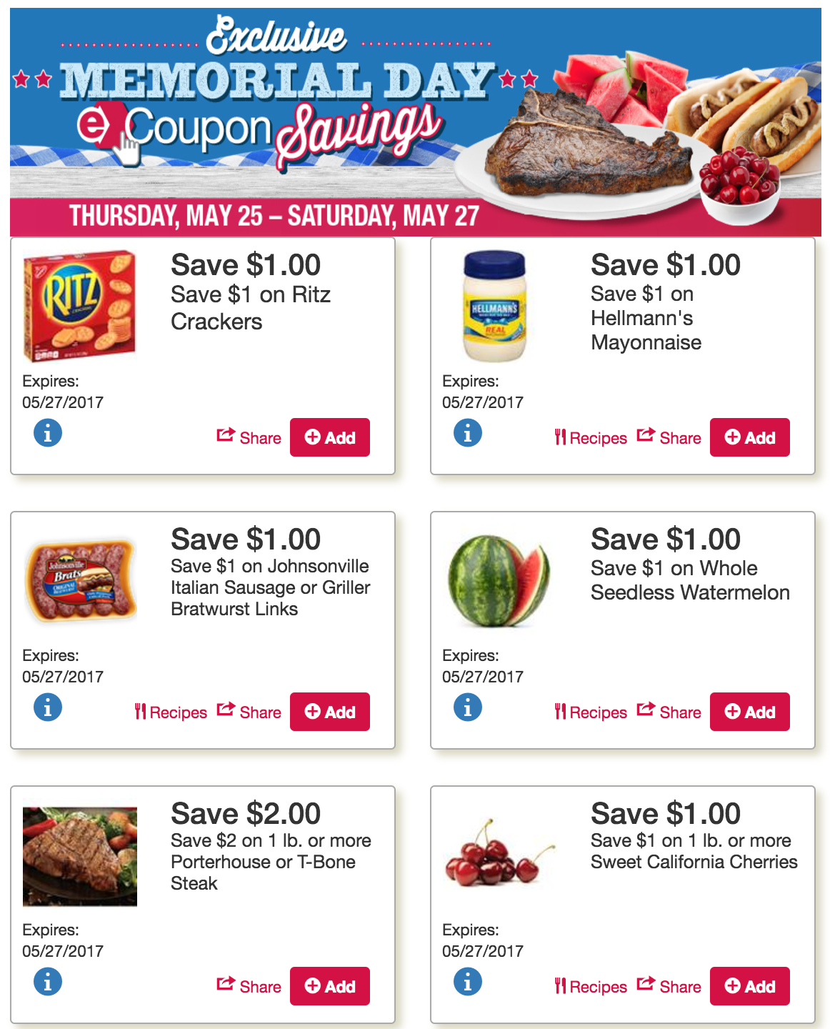 Get these Late Week TOPS MARKETS COUPONS & Savings thru Saturday 5/27!