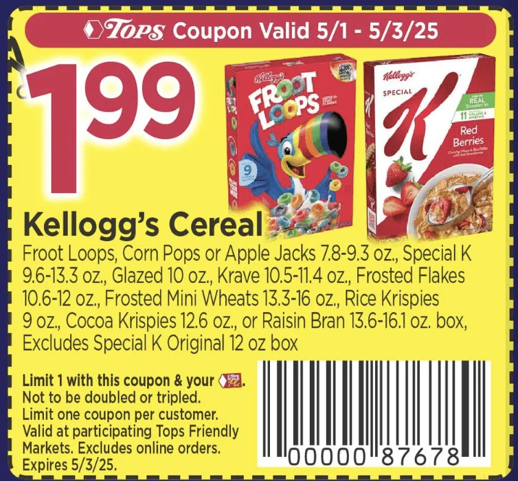 Tops Kelloggs