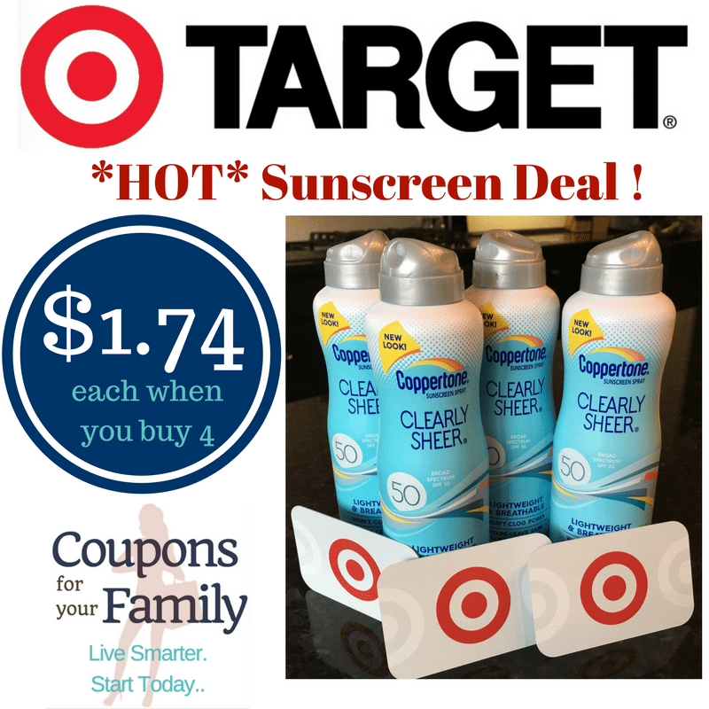 Target Coppertone Sunscreen
