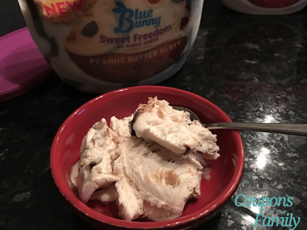 Blue Bunny Sweet Freedom No Sugar Added Ice Cream-bowl