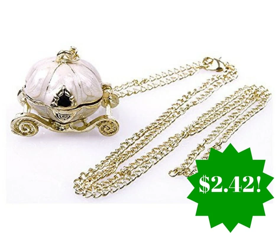 Amazon: Vintage Cinderella Pumpkin Carriage Necklace Only $2.42 Shipped Amazon: Vintage Cinderella Pumpkin Carriage Necklace Only $2.42 Shipped