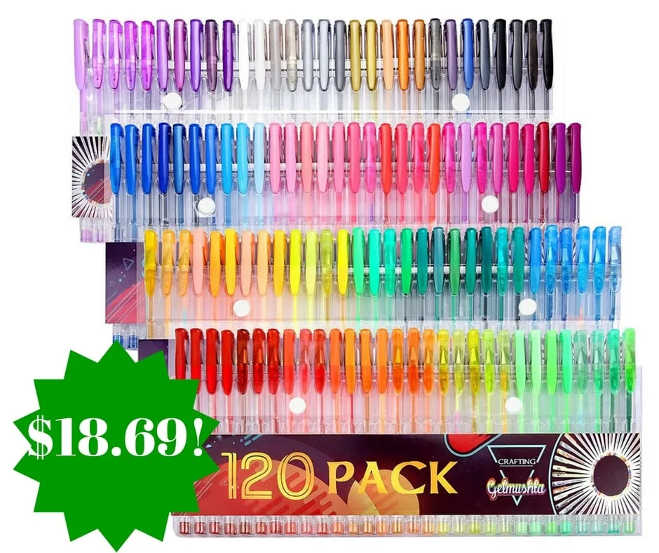 Amazon: Gelmushta 120 Unique Color Gel Pens Only $18.69 (Reg. $130) Amazon: Gelmushta 120 Unique Color Gel Pens Only $18.69 (Reg. $130)