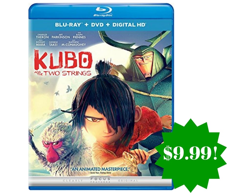 Amazon: Kubo and the Two Strings (Blu-ray + DVD + Digital HD) Only $9.99 (Reg. $20)