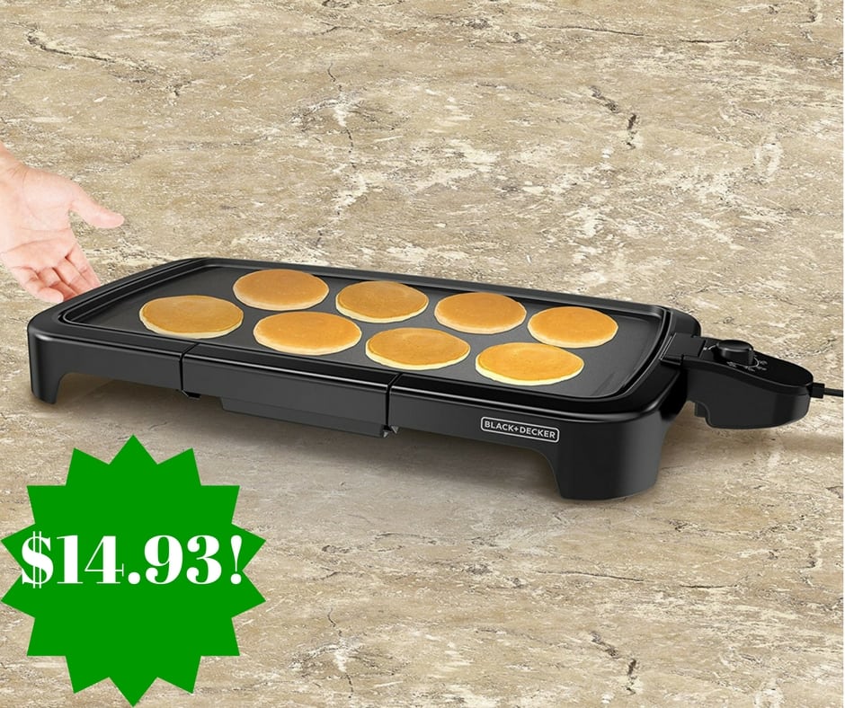 Amazon: Black & Decker Family Size Griddle Only $14.93 (Reg. $40)