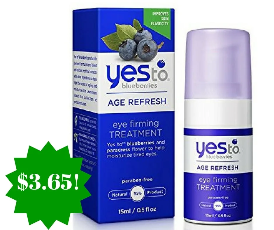 Amazon: Yes To Blueberries Age Refresh Eye Firming Treatment Only $3.65 Amazon: Yes To Blueberries Age Refresh Eye Firming Treatment Only $3.65