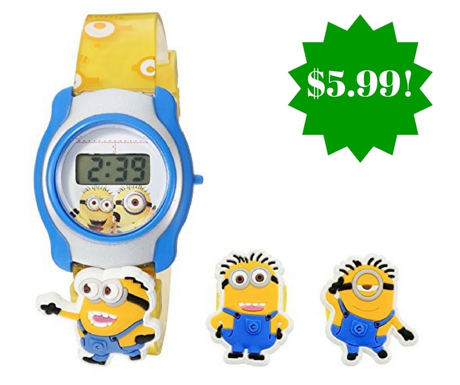 Amazon: Kids' Despicable Me Digital Display Multi-Color Watch Only $5.99 (Reg. $15)