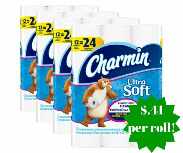 Amazon Charmin Ultra Soft Toilet Paper Only 0.41 Per Roll