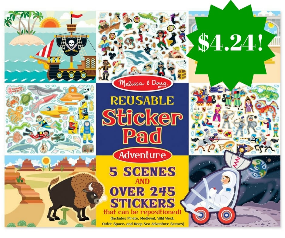 Amazon: Melissa & Doug Reusable Sticker Pads Set: Adventure Only $4.24 (Reg. $9)