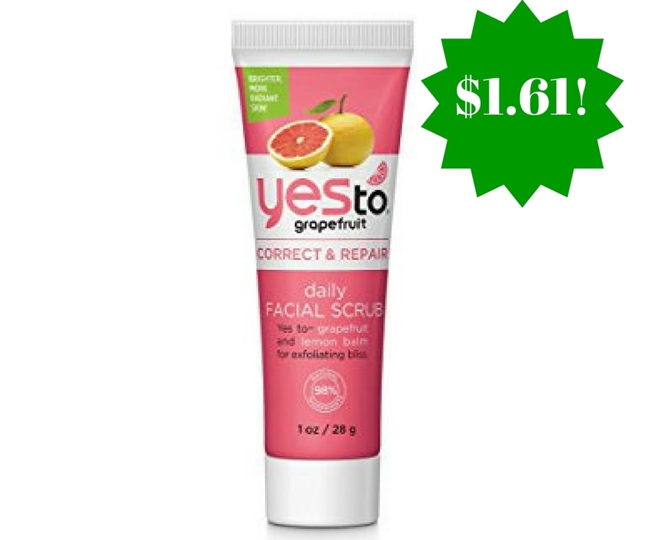 Amazon: Yes To Grapefruit Daily Facial Scrub Only $1.61 