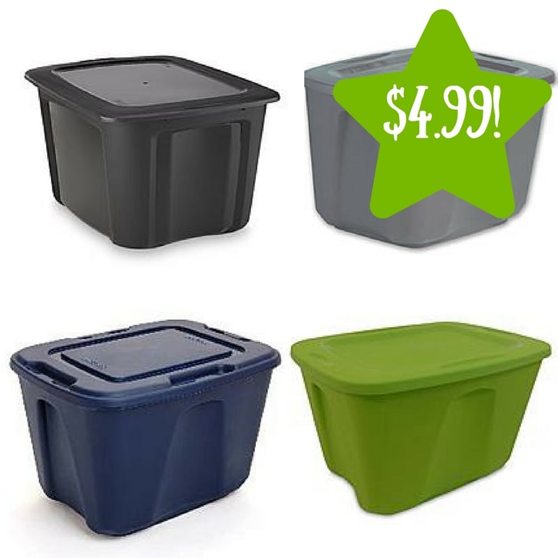 Kmart: Essential Home 18-Gallon Tote Only $4.99 (Reg .$8) 