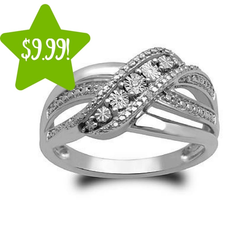 Kmart: Sterling Silver Diamond Accent Cluster Ring Only $9.99 (Reg. $60) 