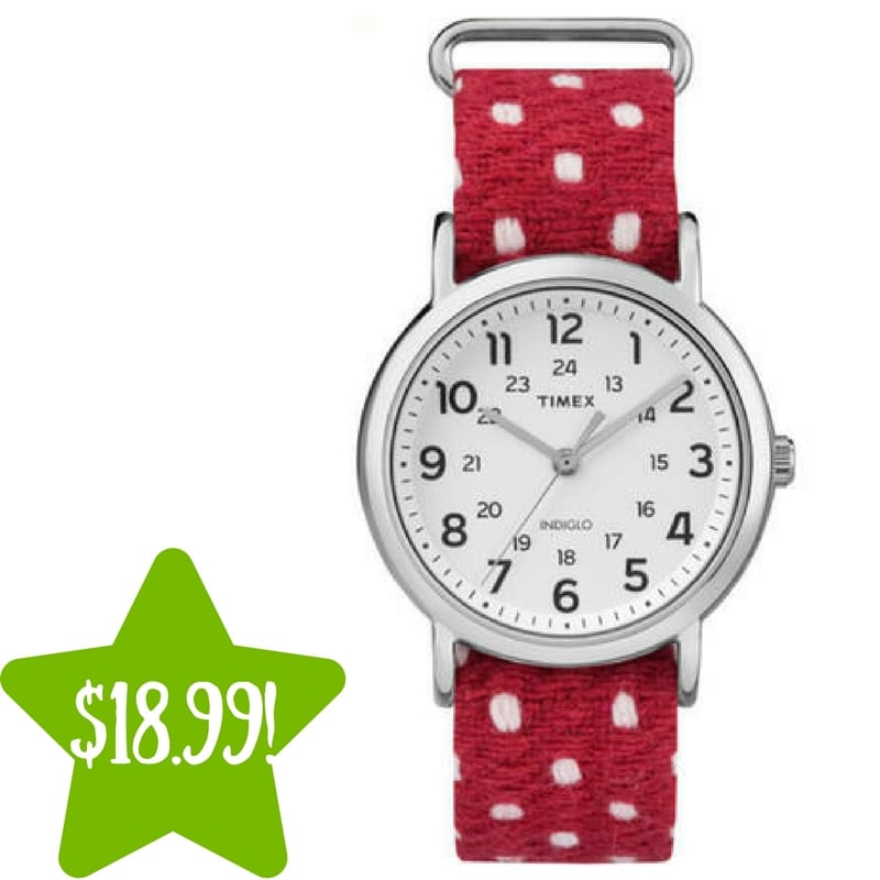 Sears: Timex Weekender Polka Dot Watch Only $18.99 (Reg. $50)