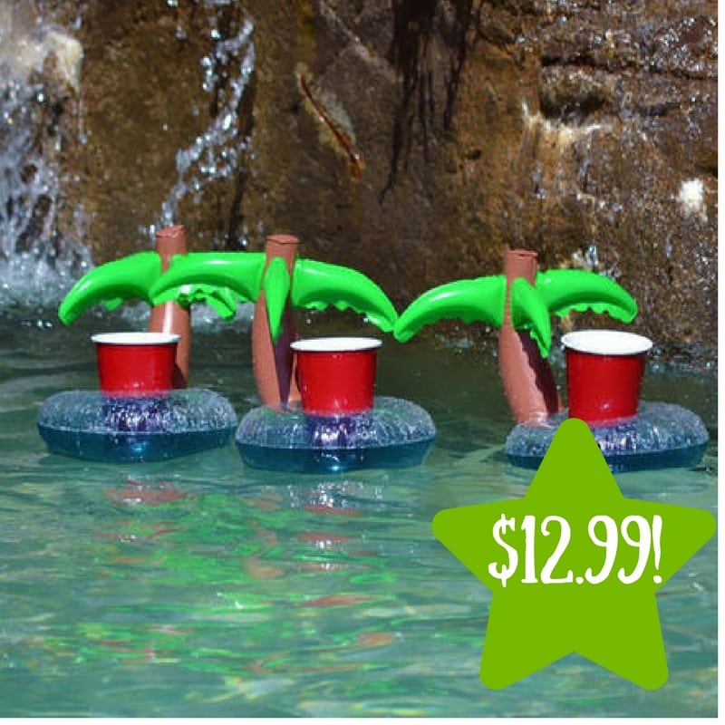 Sears: 4-Pack Inflatable Coconut Tree Drink Holder Only $12.99 (Reg. $46)