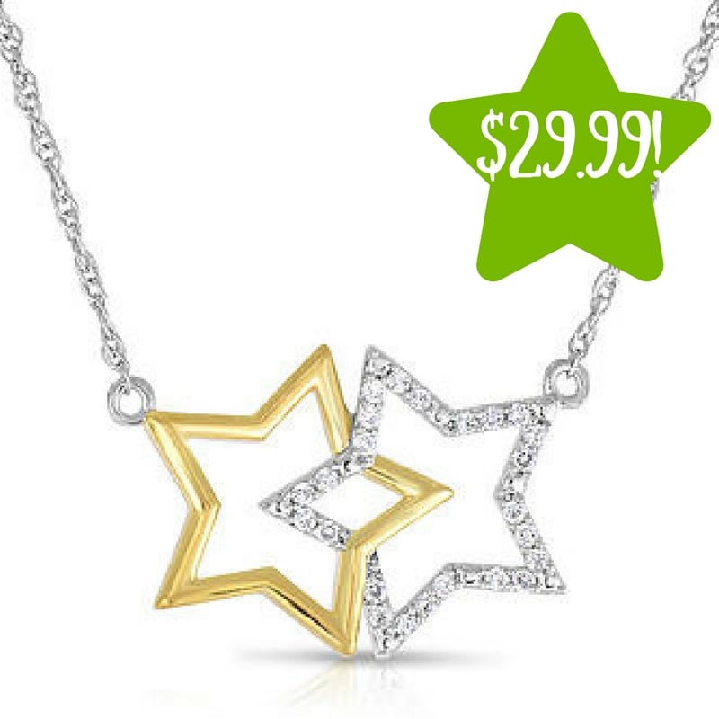 Sears: Sterling Silver 1/10 CTTW Diamond Pendant Only $29.99 (Reg. $150, Today Only) 