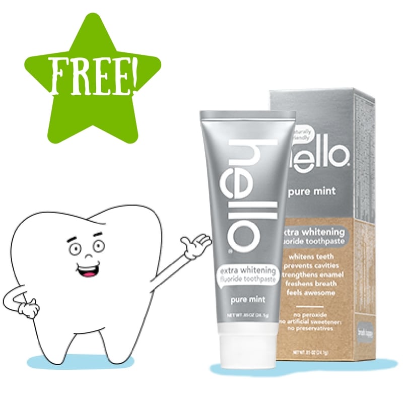 FREE Hello Toothpaste Sample 