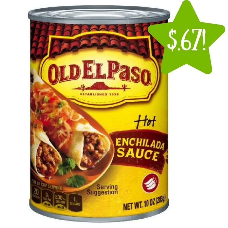 Dollar Tree: Old El Paso Enchilada Sauce Only $0.67 Dollar Tree: Old El Paso Enchilada Sauce Only $0.67