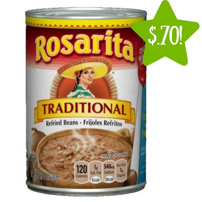 Dollar Tree: Rosarita Refried Beans Only $0.70