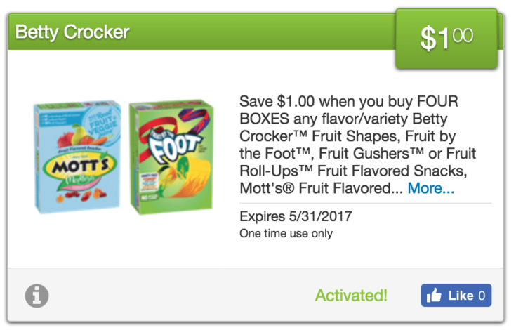 Tops Markets Betty Crocker Fruit Snacks only $0.75 each! - hurry print ...