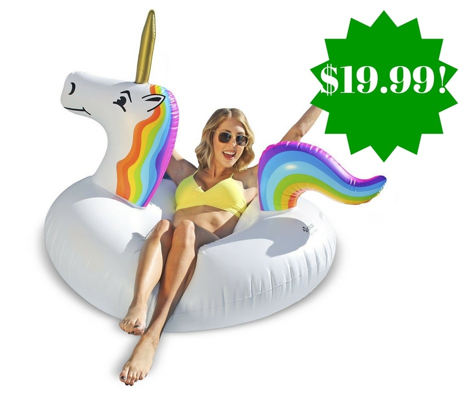 Amazon: GoFloats Unicorn Inflatable Raft Only $19.99 (Reg. $40)