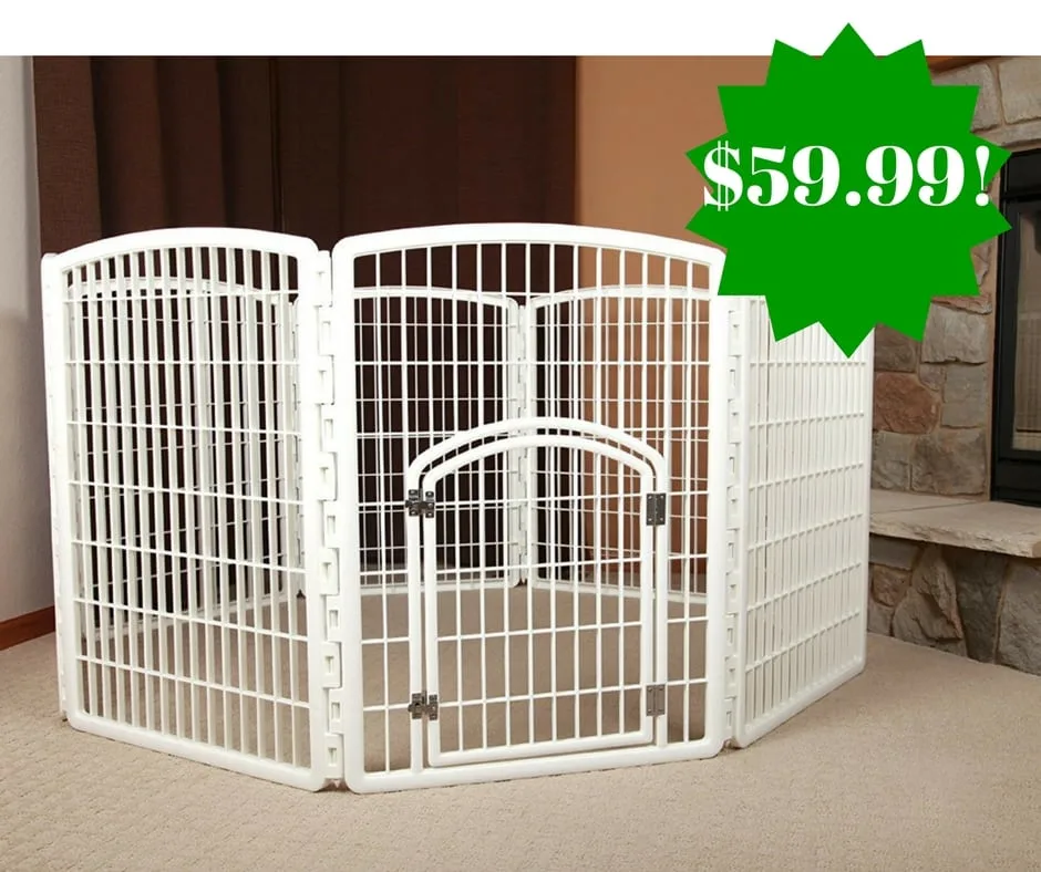 Amazon: IRIS 34" Pet Playpen with Door Only $59.99 Shipped (Reg. $130)  Amazon: IRIS 34" Pet Playpen with Door Only $59.99 Shipped (Reg. $130)