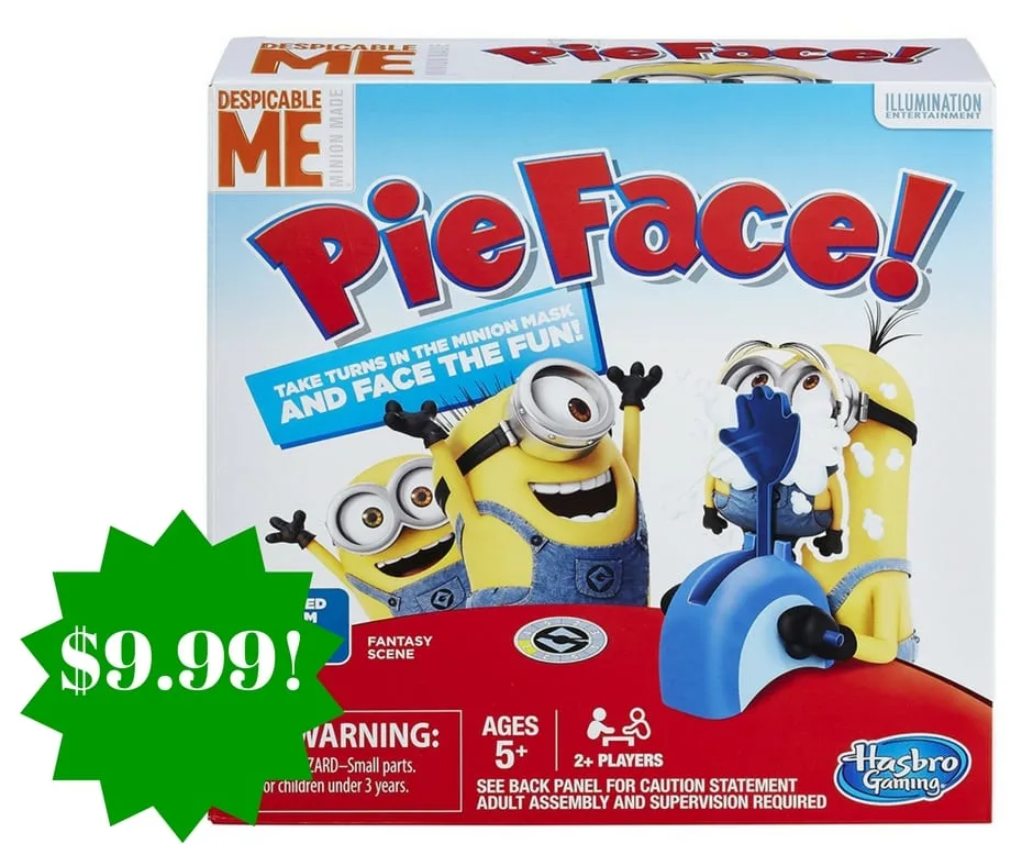 Amazon: Pie Face Game Despicable Me Minion Made Edition Only $9.99 (Reg. $25, Today Only)  Amazon: Pie Face Game Despicable Me Minion Made Edition Only $9.99 (Reg. $25, Today Only)