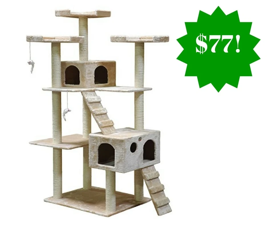 Amazon: Go Pet Club Cat Tree Only $77 Shipped Amazon: Go Pet Club Cat Tree Only $77 Shipped