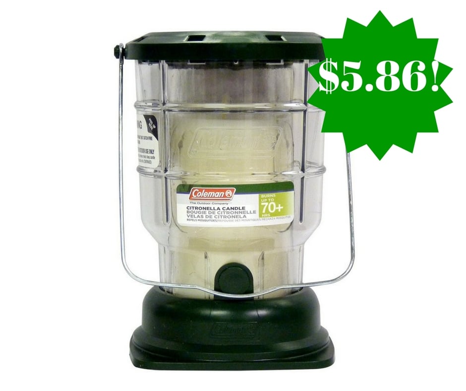 Amazon: Coleman Citronella Candle Lantern Only $5.86 (Reg. $12)