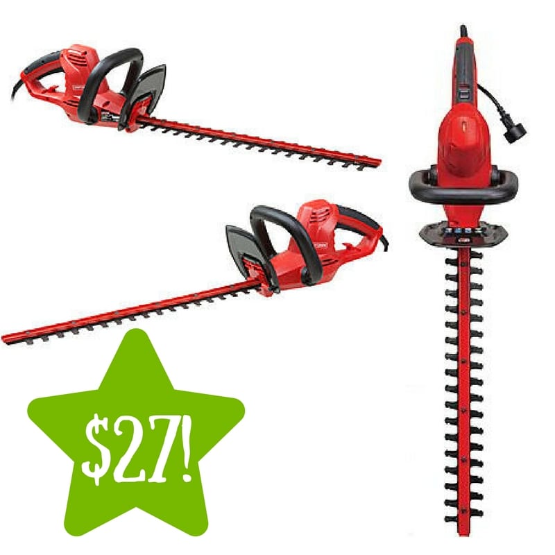 Sears: Craftsman 20" 4.2 amp Electric Corded Hedge Trimmer Only $27 After Points (Reg. $50) 