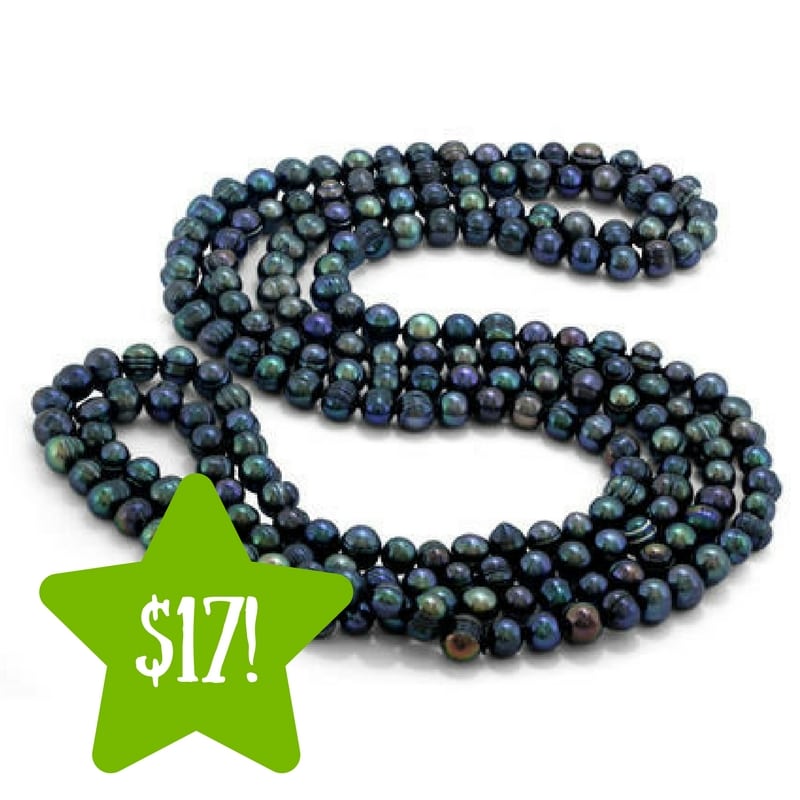 Sears: Freshwater Cultured Black Pearl Necklace Only $17 (Reg. $179) 