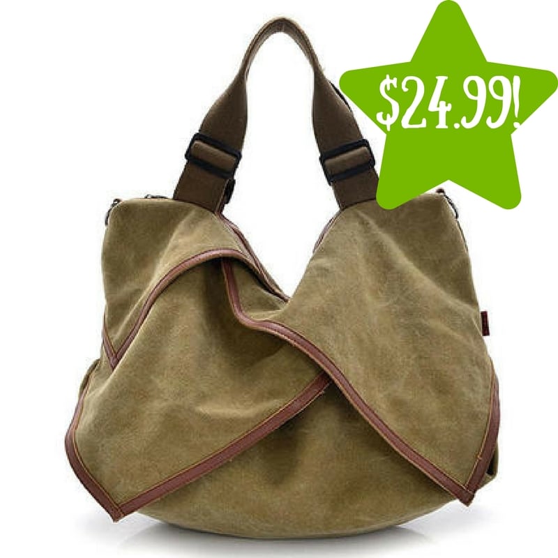 Sears: Alphabetdeal XIX Canvas Shoulder Bag Only $24.99 (Reg. $70) 