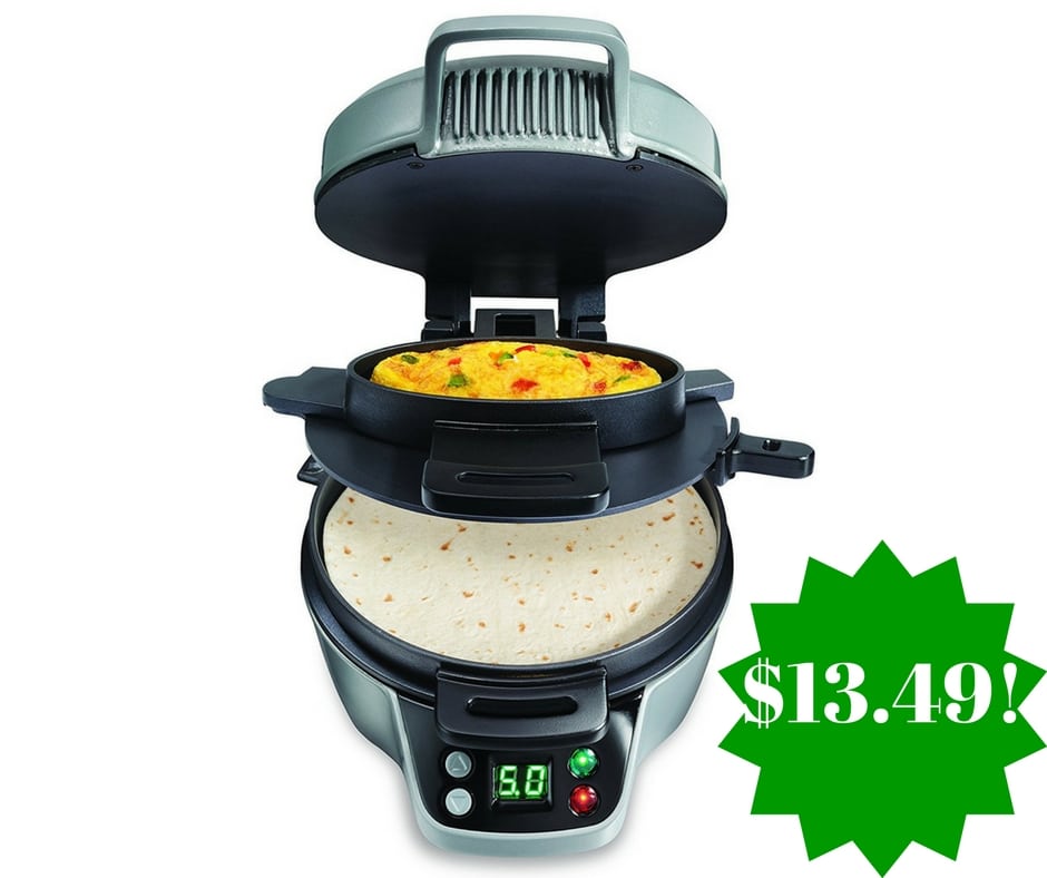 Amazon: Hamilton Beach Breakfast Burrito Maker Only $13.49 (Reg. $50)