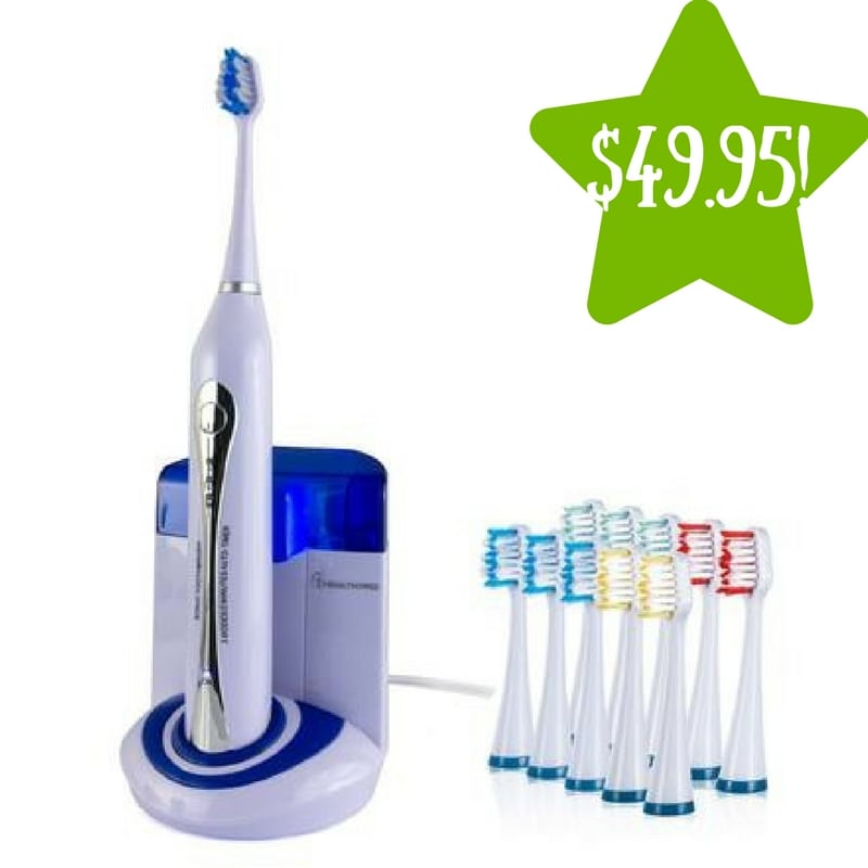 Sears: Ultra High Powered Sonic Electric Toothbrush with UV Sanitizing Dock Charger Only $49.95 (Reg. $150) 