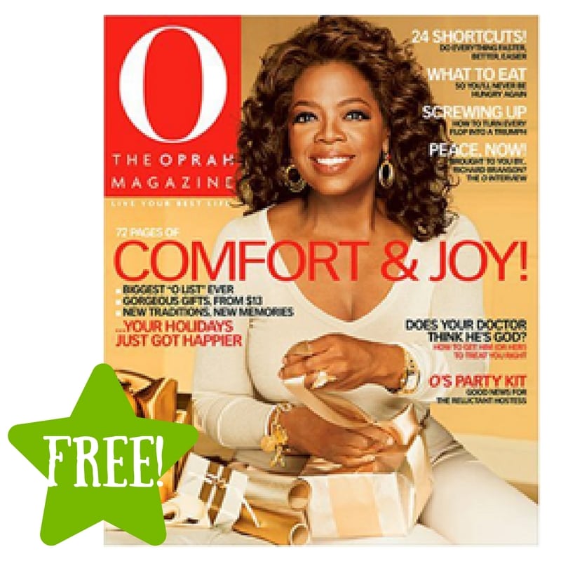 FREE O, The Oprah Magazine Subscription 