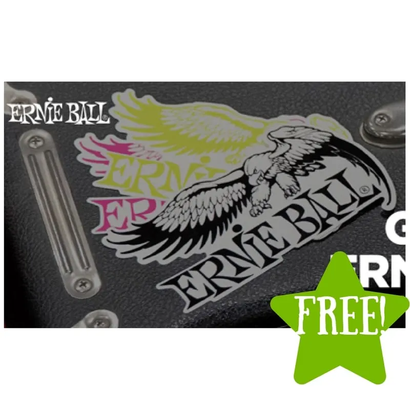 FREE Ernie Ball Sticker FREE Ernie Ball Sticker