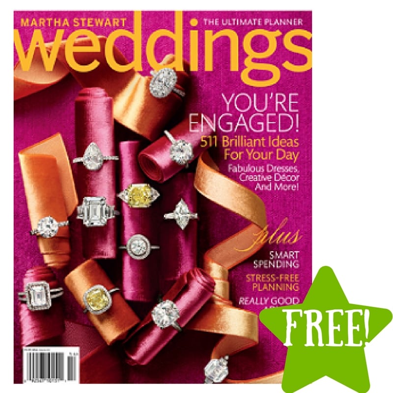 FREE Martha Stewart Weddings Magazine Subscription 