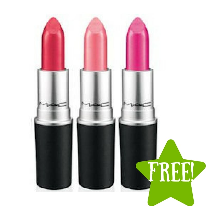 FREE Full-Size M.A.C. Lipstick (Today Only)