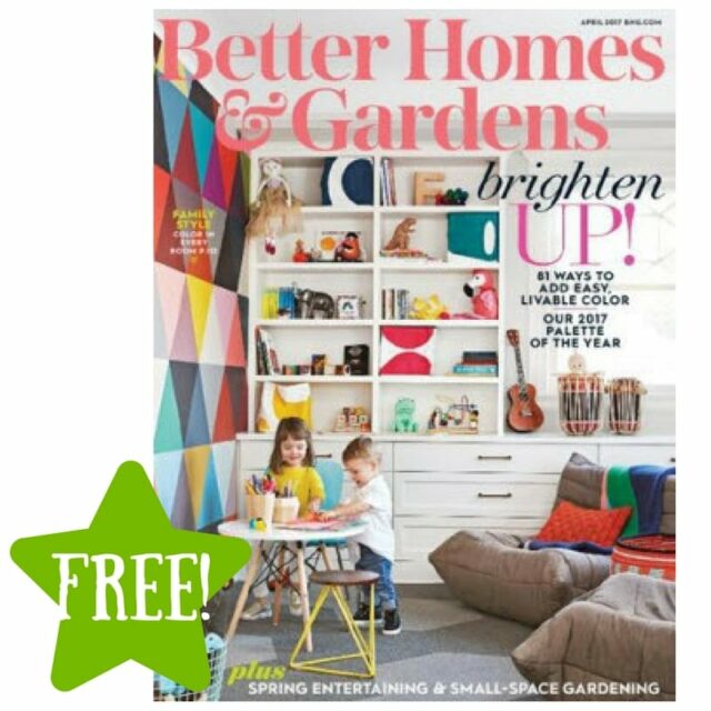 FREE Better Homes Gardens Magazine Subscription 3 Offers 