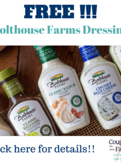 FREE Bolthouse Salad Dressing