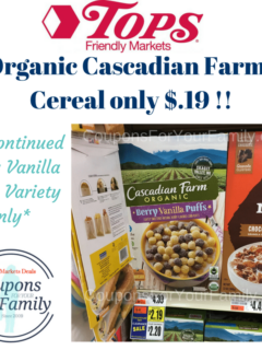 Cascadian Farms Cereal coupon
