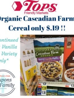 Cascadian Farms Cereal coupon