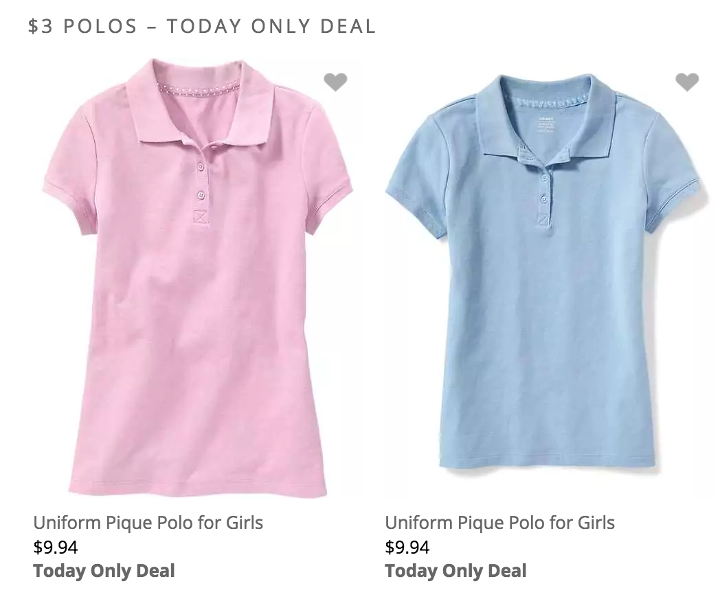 girls old navy polos