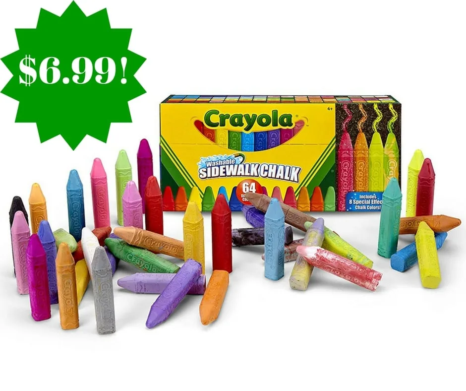 Amazon: Crayola Ultimate Washable Chalk Collection Only $6.99 (Reg. $12) Amazon: Crayola Ultimate Washable Chalk Collection Only $6.99 (Reg. $12)