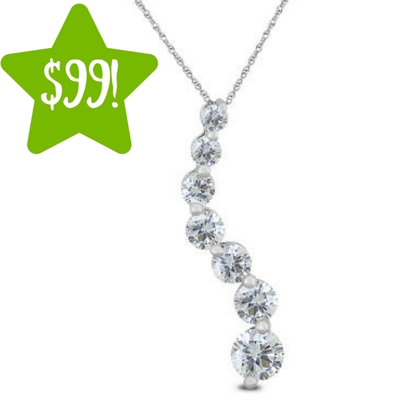 Kmart: 1/4 Carat TW Diamond Journey Pendant Only $99 Shipped (Reg. $499, Today Only) 