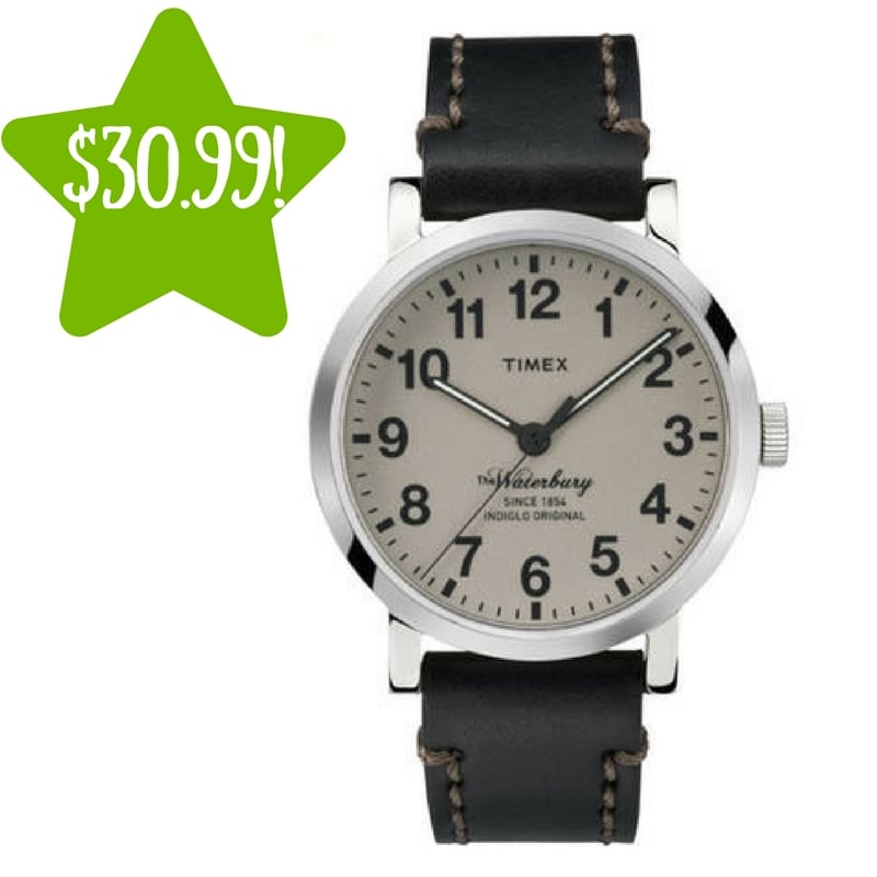 Sears: Timex Men’s Waterbury Casual Watch Only $30.99 (Reg .$95, Today Only) 