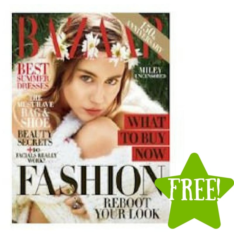 FREE Harper's Bazaar Magazine Subscription