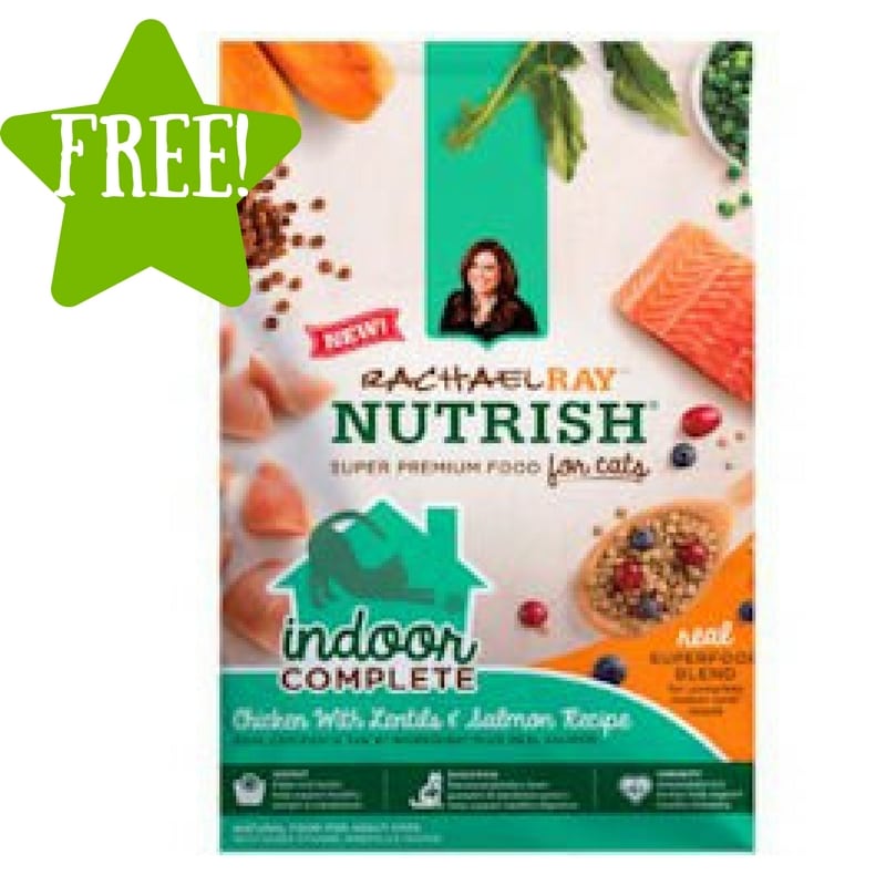 FREE Rachael Ray PEAK Nutrish Indoor Complete Dry Food for Cats Sample