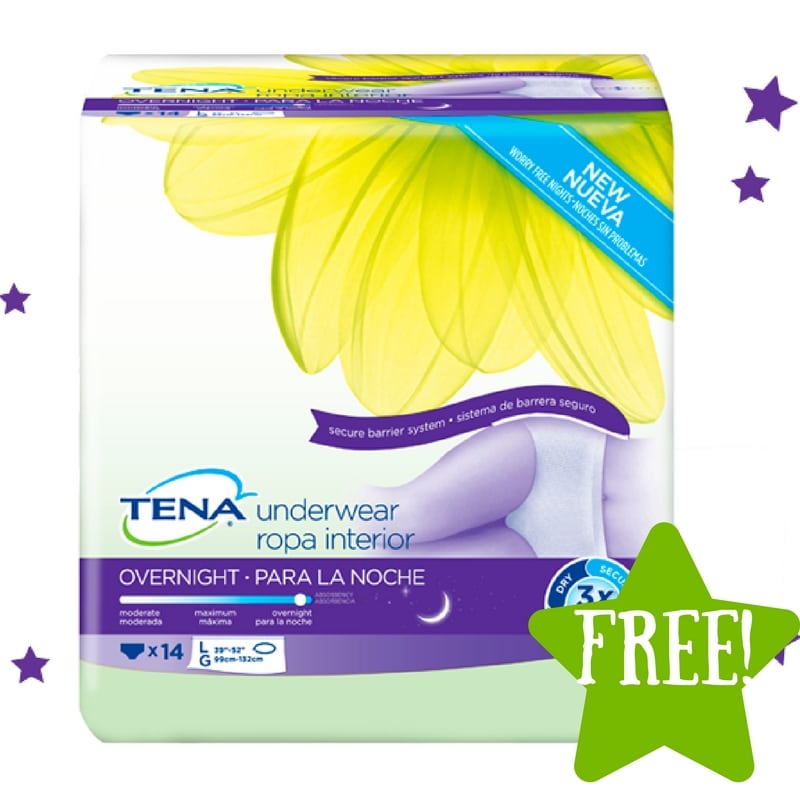 FREE Tena Overnight Sample Kit