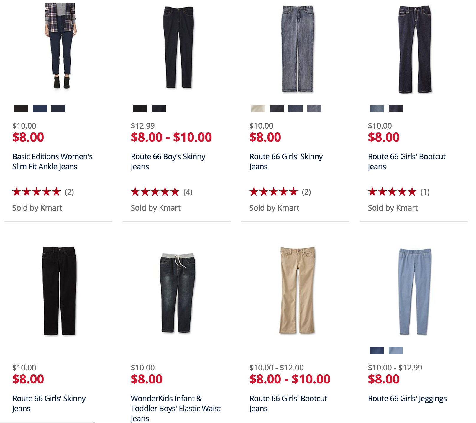 Kmart Jeans Blowout