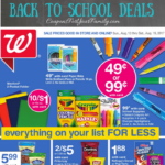 Walgreens Back to School Deals August 13