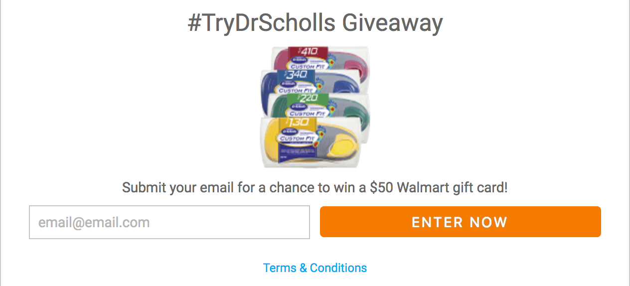 #tryDrScholls Giveaway